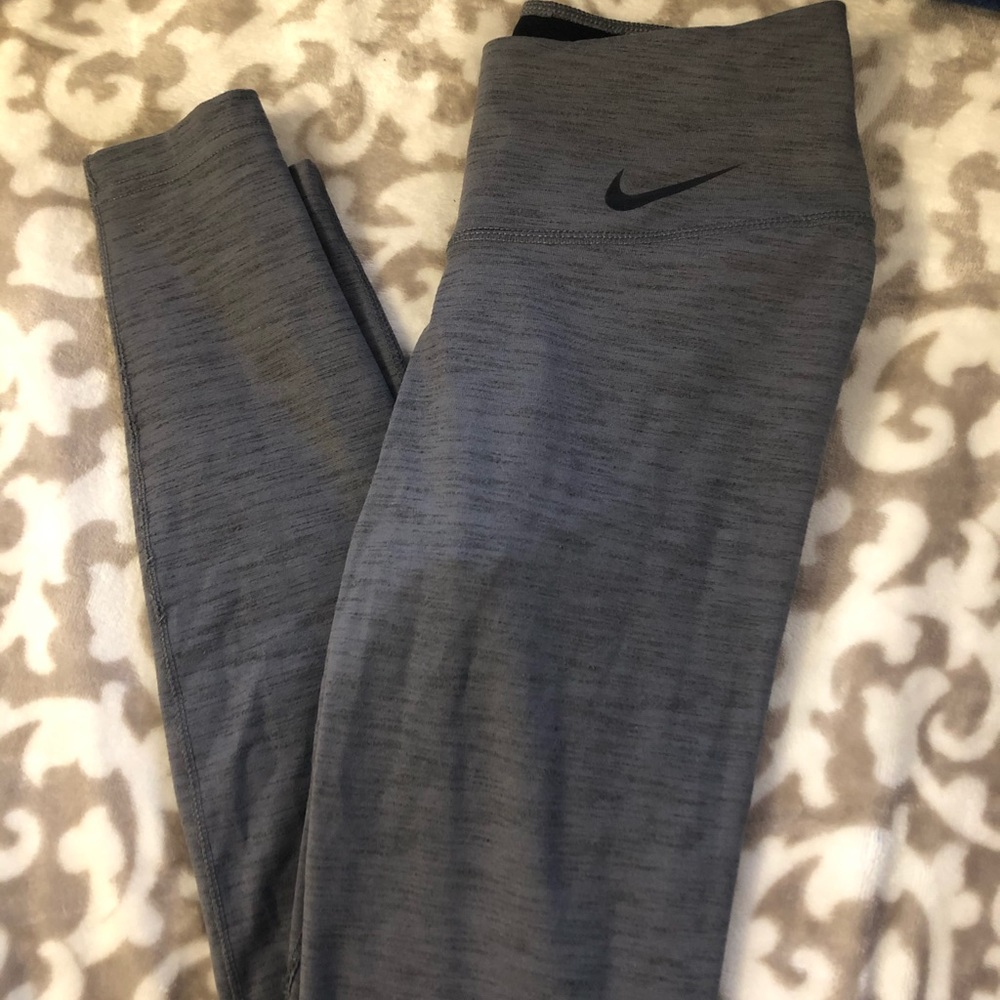 full length nike gray leggings
